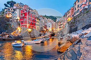 Riomaggiore, Cinque Terre, Liguria, Italy photo