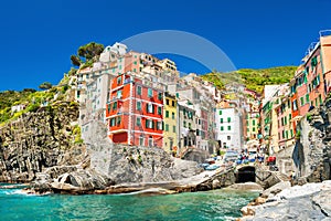 Riomaggiore, Cinque Terre national park, Italy photo