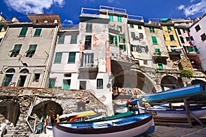 Riomaggiore fisherman village in Cinque Terre