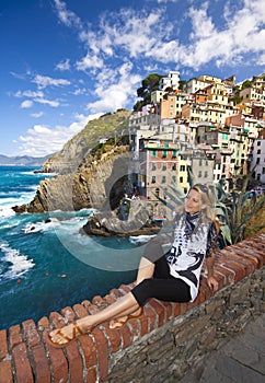 Riomaggiore fisherman village in Cinque Terre