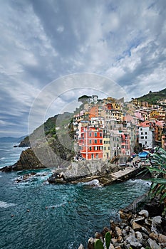 Riomaggiore village, Cinque Terre, Liguria, Italy