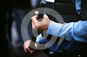 Riot Policeman with Baton photo