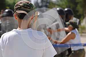 Rioters - Training for civil disturbance photo