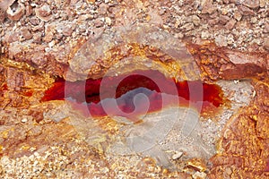 The Riotinto, open mine pit in Spain