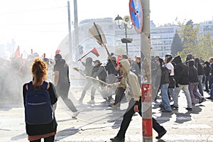 Riots between protesters