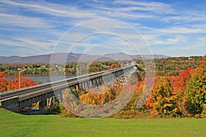 Rip Van Winkle Bridge in Autumn colors