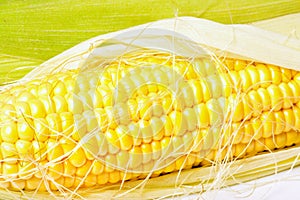 Ripe appetizing corn.