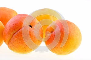 Ripe apricot closeup