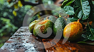 Ripe avocado fruits photo