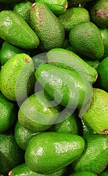 Ripe avocado in market