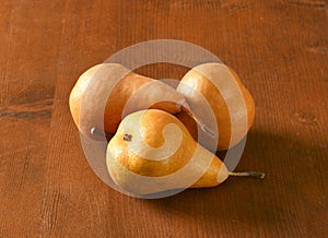 Ripe bosc pears