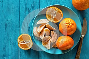 Ripe clementines