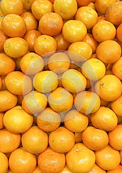 Ripe clementines fruits