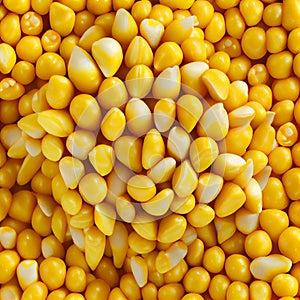 Ripe corn, corn grain background - AI generated image