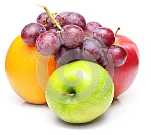 Ripe fresh fruit isolated