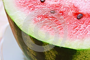 Ripe fresh watermelon on a plate