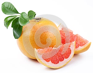 Ripe grapefruit.