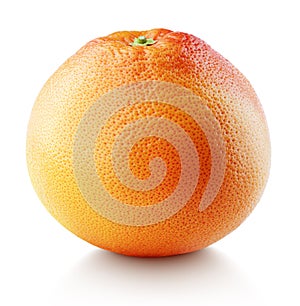 Ripe grapefruit citrus fruit isolated on white