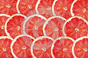 Ripe grapefruits background