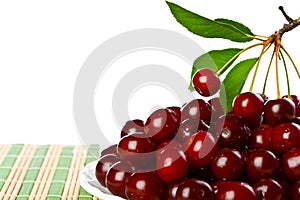 Ripe juicy cherries