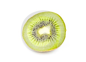Ripe juicy kiwi fruit  on a white background.