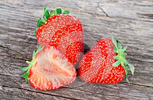 Ripe juicy strawberry