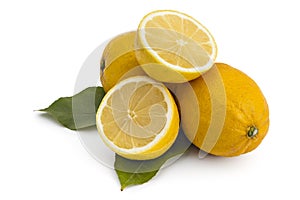 Ripe lemons, citrus fruit