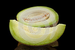Ripe melon fruit colseup