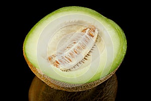 Ripe melon fruit colseup