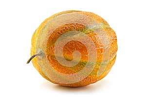 Ripe melon fruit colseup