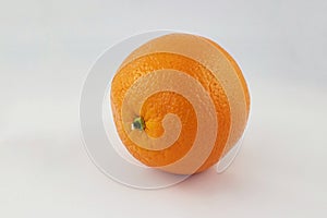 Ripe Navel Orange in front of a white background