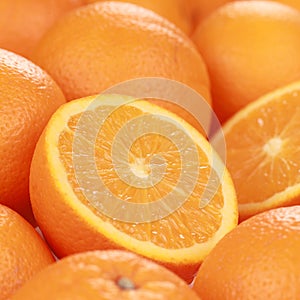Ripe oranges