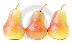 Ripe pears isolated