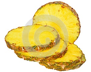 Ripe pineapple slice