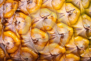 Ripe pineapple texture