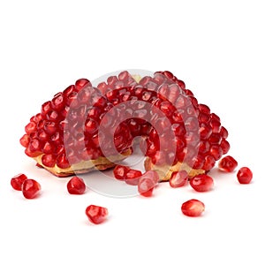 Ripe pomegranate piece