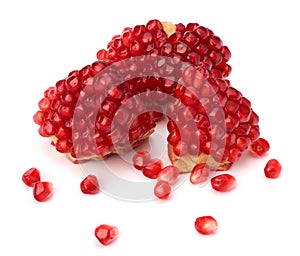 Ripe pomegranate piece