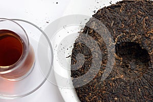 Ripe puer tea cake