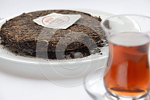 Ripe puer tea cake
