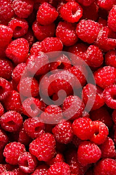 Ripe raspberries