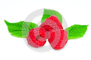 Ripe Raspberries fruits