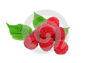 Ripe Raspberries fruits