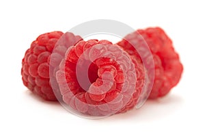 Ripe raspberry berry closeup