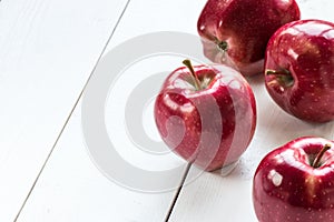 Ripe red apples