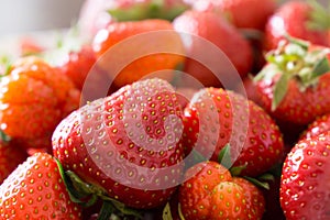 Strawberries on the plate. Slovakia