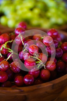 Ripe Red Seedless Grapes