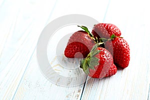 Ripe red strawberry