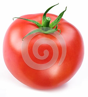 Ripe red tomato.