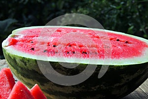 Ripe red watermelon