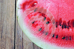 Ripe red watermelon
